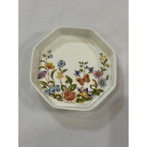 AYNSLEY Cottage Garden Butter Dish by John Aynsley, England Bone China MINT COND